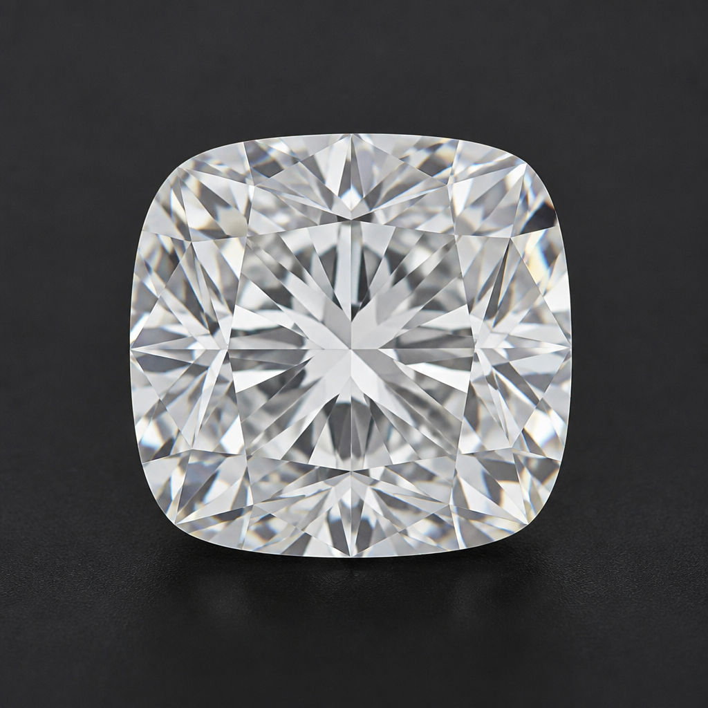Shape illustration of a 2.00 ct cushion modified diamond. Individual stone photography can be uploaded in Admin.