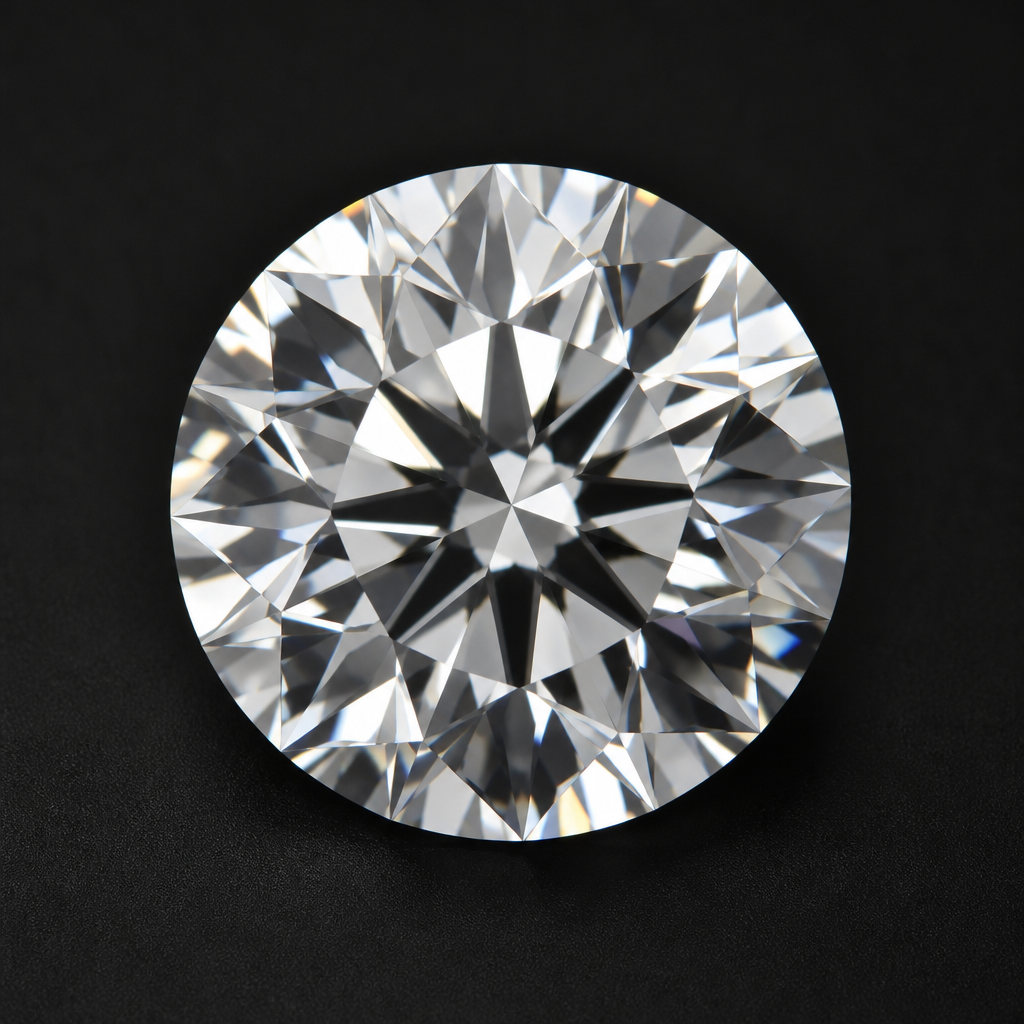 3.02 carat round diamond with GIA report