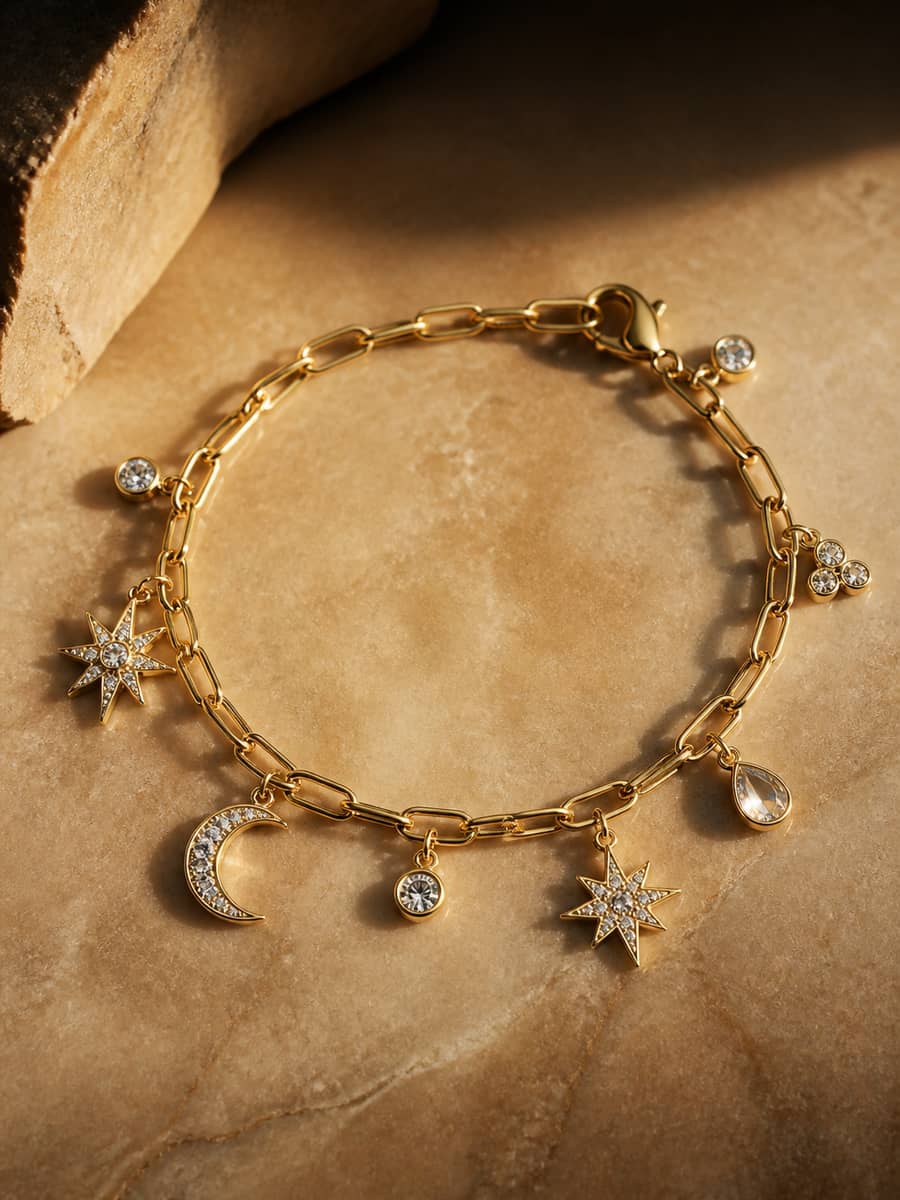 Heart Diamond Charm
